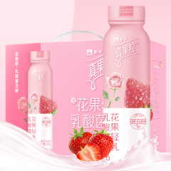 真果粒花果轻乳玫瑰草莓味乳酸菌饮品PET瓶230g×10瓶 【1提装】花果轻乳玫瑰草莓味10瓶