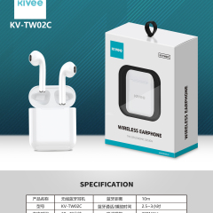KIVEE TW02C蓝牙耳机音乐耳机oppo苹果vivo华为荣耀安卓3.5 白色