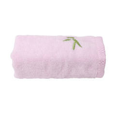 天琴 素色毛巾浴巾套装组合 竹纤维毛巾浴品 柔软舒适 毛巾一条装 颜色随机