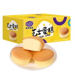 港荣蒸蛋糕芝士味420g早餐面包健康休闲食品整箱 6921440369851