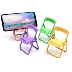 熊诺创意椅子桌面手机支架马卡龙色系支架 装饰摆件 椅子支架随机四支装