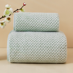 日式 浴巾吸水大浴巾男女通用超柔 1条装 浴巾 绿色