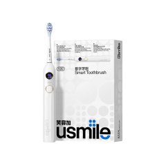 usmile笑容加Y20电动牙刷 骨传导语音提醒 早晚双效 清新去渍 蓝牙连接Y20水白-2024版