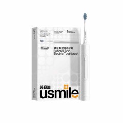 usmile笑容加电动牙刷 P3MAX白色 成人男女士通用款声波激泡刷