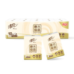 清风纯品手帕纸3层8张10包