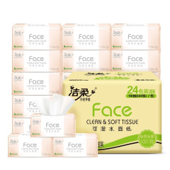 洁柔粉Face抽纸3层110抽24包