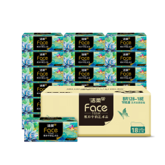 洁柔艺术油画Face软抽4层80抽18包