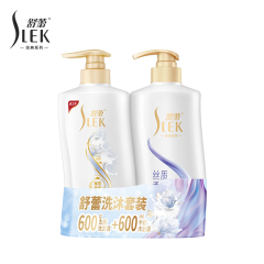 舒蕾蚕丝洗沐套装(蚕丝丝质顺滑去屑洗发露600g+牛奶润肤植萃香氛沐浴露600ml)