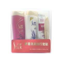 舒蕾洗漱旅行装（50g+50ml+30g+牙刷）-透明盒装