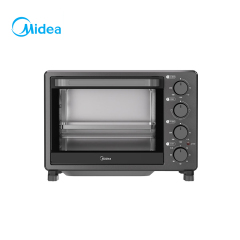 美的（Midea）30L大容量电烤箱 上下独立控温机械操控多功能烘焙 PT30X5 黑色