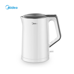 美的（Midea）电水壶304家用烧水壶1.5L电热水壶双层防烫一体式无缝 MK-HJ1522