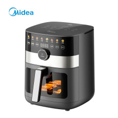 美的（Midea）空气炸锅6.5L免翻面多功能可视窗口一体煎烤炸锅 MF-KZC6584