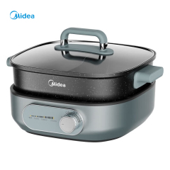 美的（Midea）6L分体电火锅 鸳鸯锅 电煮锅电炒锅多用途锅 8分钟速沸 HGS303003