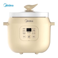 美的（Midea） 电炖锅 电炖盅 燕窝炖锅 盅煮粥煲汤宿舍母婴辅食 2L容量白瓷内胆 TGS20Y