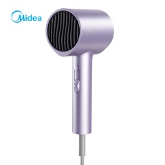 美的（Midea）电吹风机1600W家用便携大风力速干 极光紫AJ05048千万负离子