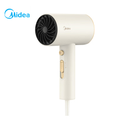 美的（Midea）吹风机高速家用高浓度负离子 大风力速干1800W大功率FJ1 象牙白