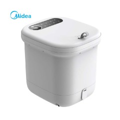 美的（Midea）泡脚桶足浴盆加热自动按摩洗脚盆高深桶泡小腿可拆洗按摩盘MK-AJ0202