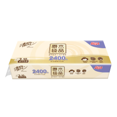 清风原木纯品3层卷筒卫生纸10卷/提